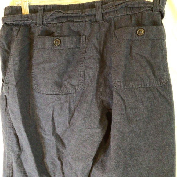 Liz Claiborne  cropped linen blend pants - Picture 8 of 10
